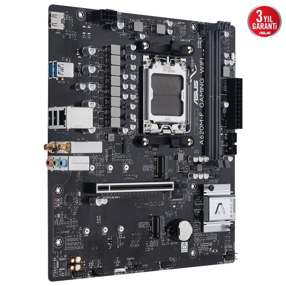 Asus%20Prıme%20A620m-f%20Gamıng%20Wıfı%202xddr5%20Hdmı%201xm2%20Am5%20Anakart