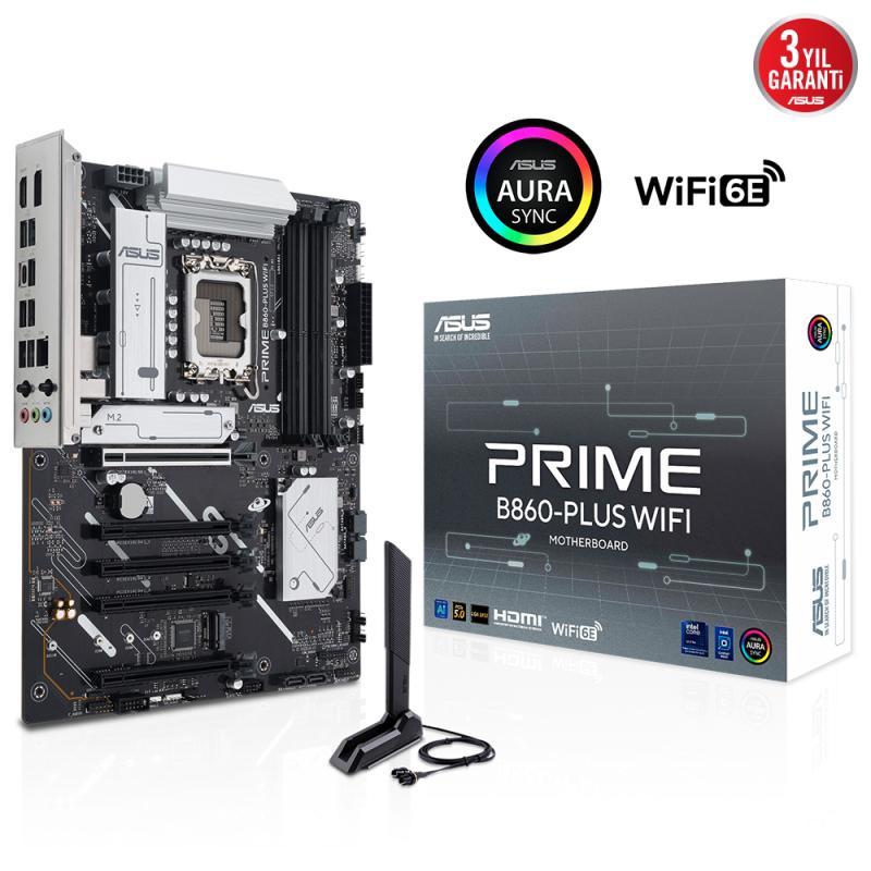 Asus%20Prıme%20B860-plus%20Wıfı%204x%20Ddr5%20Dp/hdmı%202x%20M.2%201x%202.5glan/wıfı/bt%20Usb3.2%201851p%20Anakart