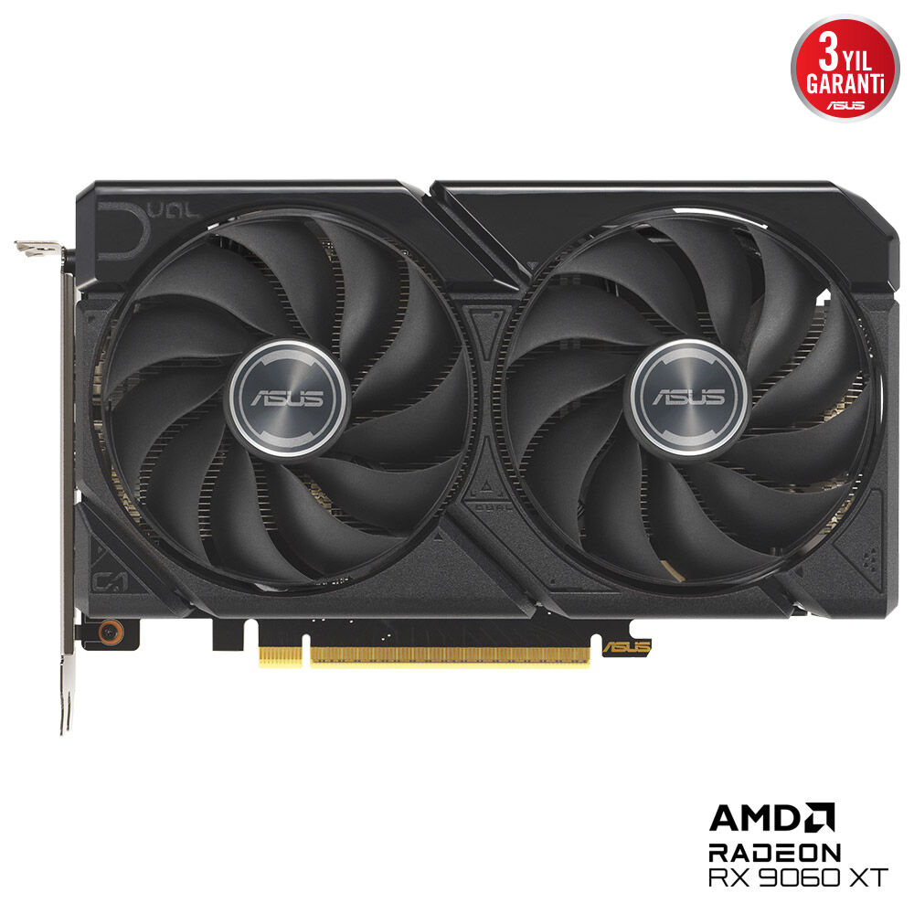 Asus%20Dual-rx9060xt-8g%20Rx9060xt%208gb%20Ddr7%20128bit%203xdp/1xhdmı