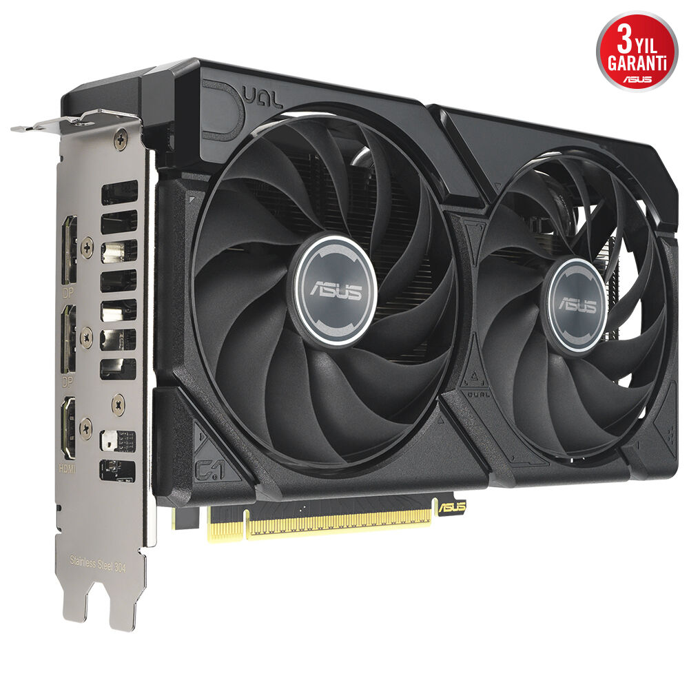 Asus%20Dual-rx9060xt-8g%20Rx9060xt%208gb%20Ddr7%20128bit%203xdp/1xhdmı