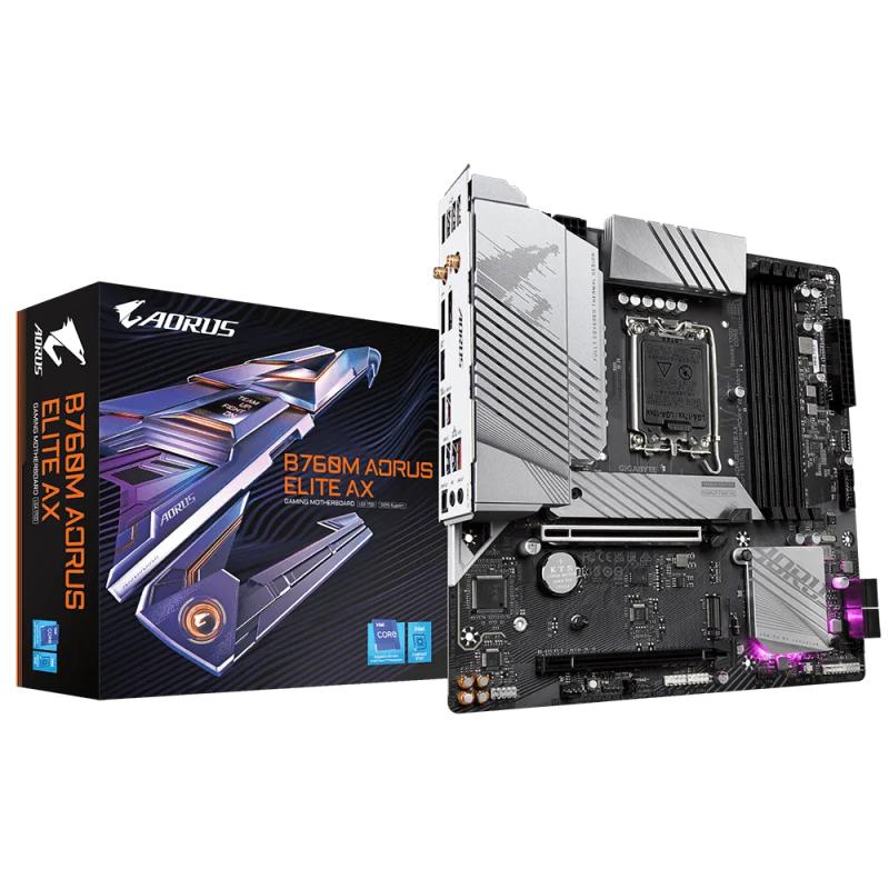 GIGABYTE%20B760M-AORUS-ELITE-AX%204xDDR5%20HDMI/DP%202xM.2%201xGLAN%201700P%20ANAKART