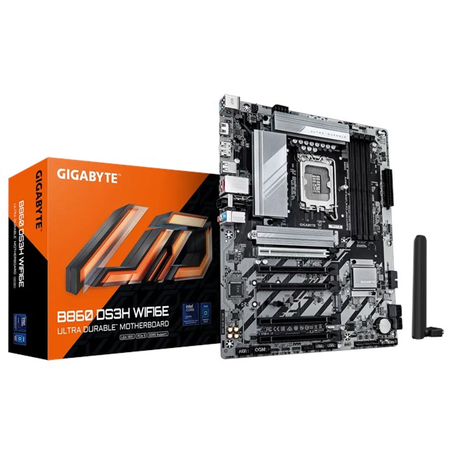Gıgabyte%20B860-ds3h-wıfı6e%204x%20Ddr5%20Dp/hdmı%202x%20M.2%20Usb3.2%201851p%20Anakart