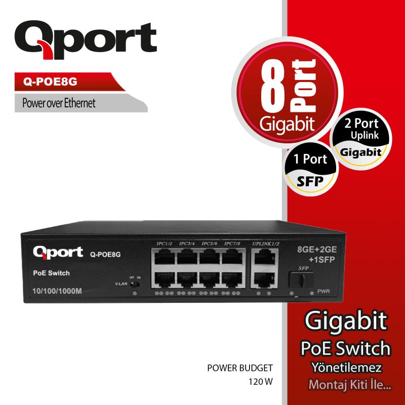 Qport%20Q-poe8g%208%20Port%2010/100/1000%208%20Port%20Poe%202%20Port%20Uplınk%20+%201%20Sfp%20120w%20Yonetılemez%20Desktop%20Swıtch