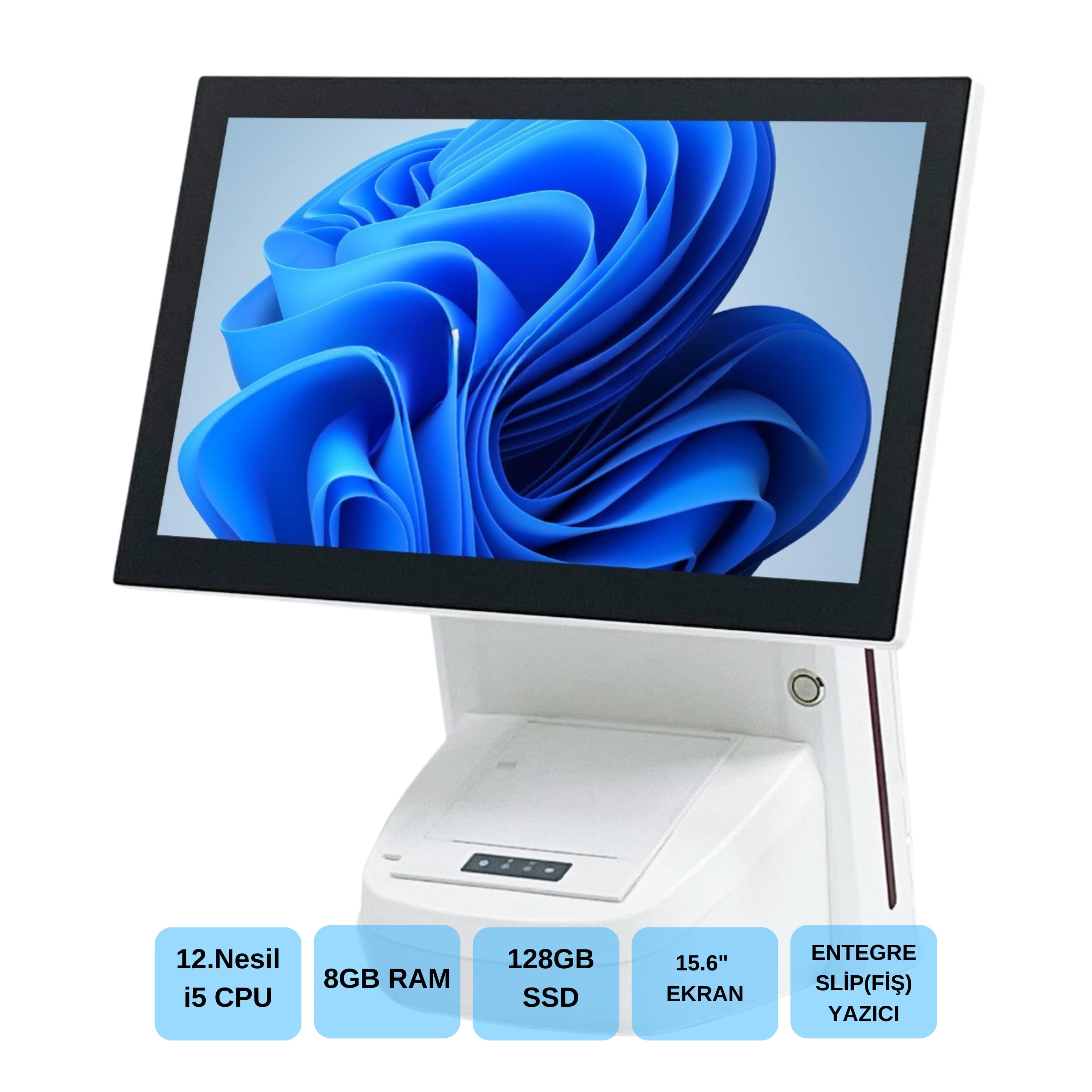 Iromx%20Wp-1215w%20I5%2012.gen%208gb%20128gb%2015.6’’%20Wıfı/dahili%20Slip%20Yazıcılı%20Beyaz%20Endüstriyel%20Pos%20Pc