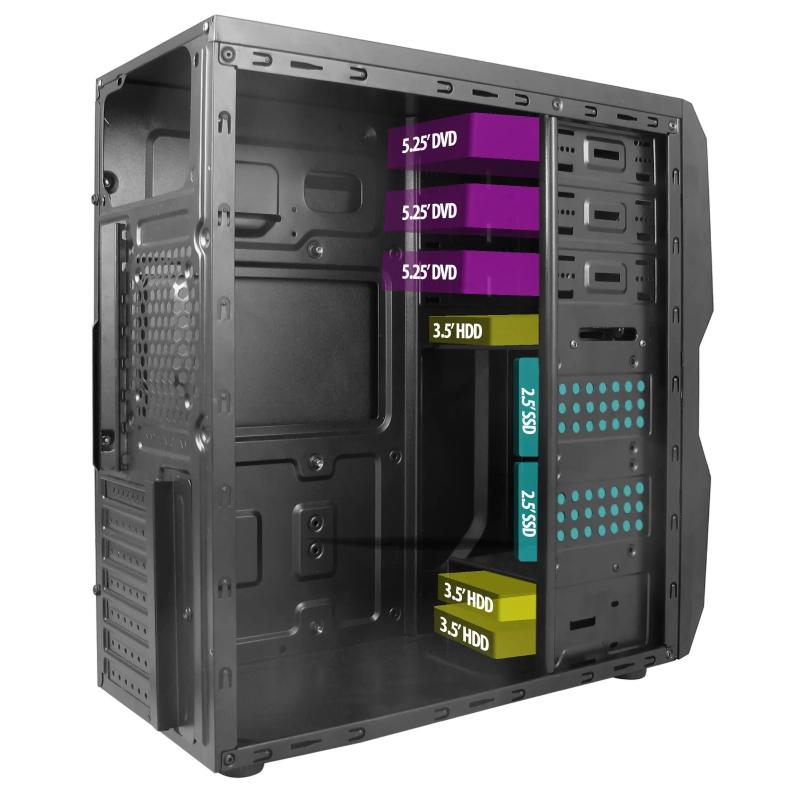Vento%20Ta-k61%20500w%20Mıcro%20Atx%202xusb2.0/1xusb3.0%20Siyah%20Kasa