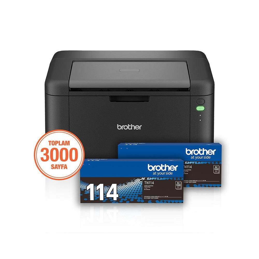 Brother%20Hl-l1232w-2t%20Mono%20Lazer%20Usb/wıfı%20A4%20Yazıcı%202%20Tam%20Dolu%20Tonerli