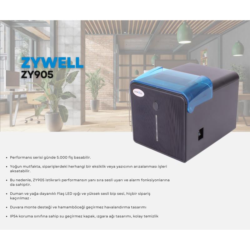 Zywell%20Zy905%20Thermal%20/%20Otomatik%20Kesicili%20Usb+ethernet%20Slip%20/%20Fiş%20Yazıcı%20230mm/s%20/%2080mm%20Siyah