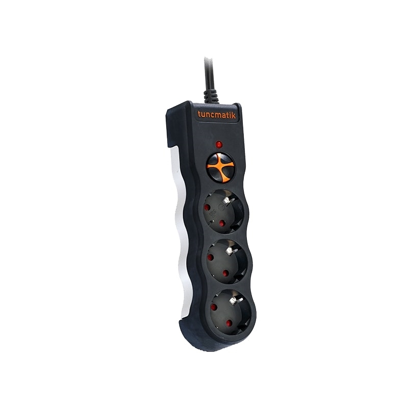 Tunçmatik%20Powersurge%20Tsk19010%201050%20Joules%203’lü%20Siyah/1,5m%20Akım%20Korumalı%20Priz