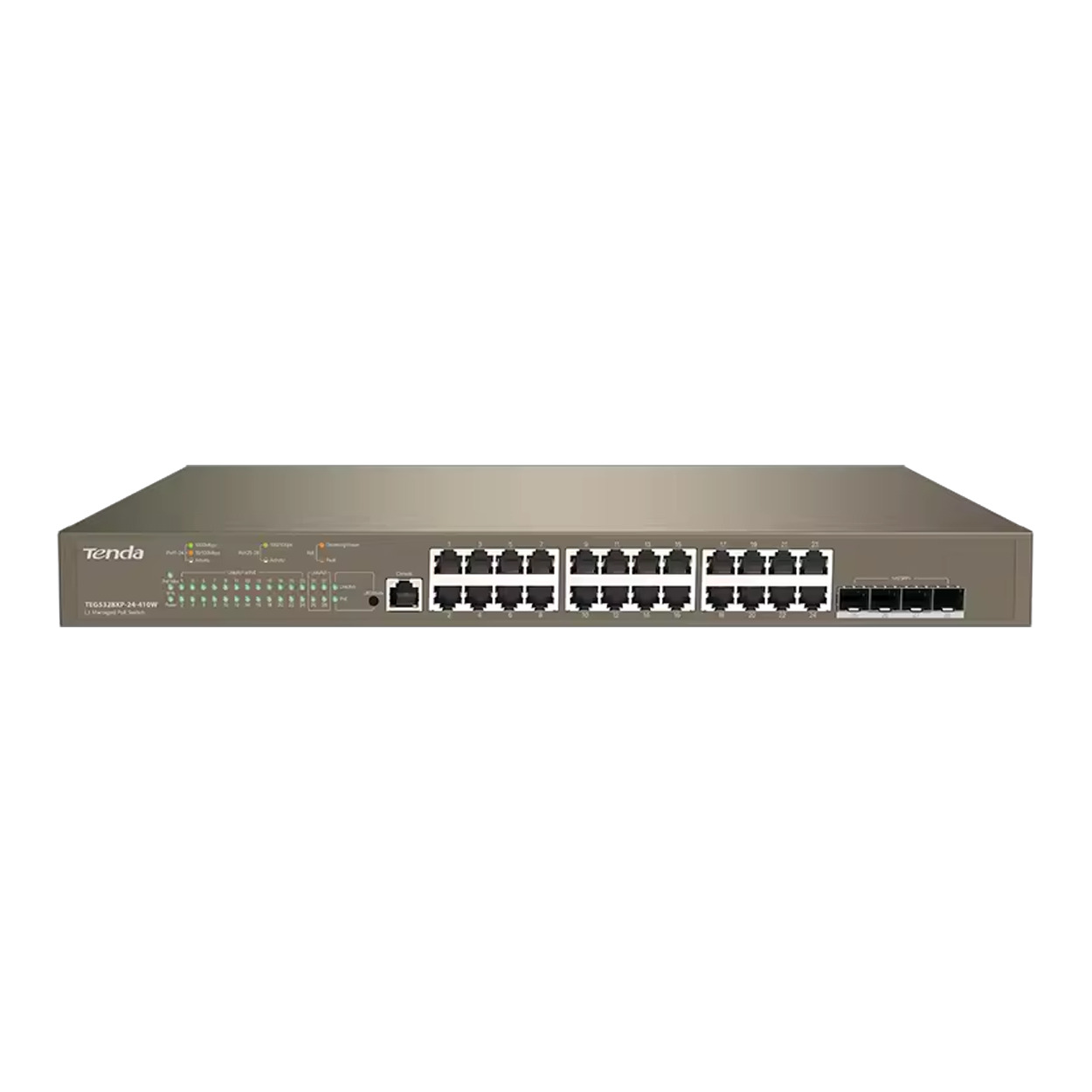 Tenda%20Teg5328xp-24-410w%2024%20Port%20Poe%2010/100/1000%2024%20Port%20Poe%204%20X%20Sfp%20410w%20Layer%203%20Yönetilebilir%20Rack%20Mount%20Swıtch