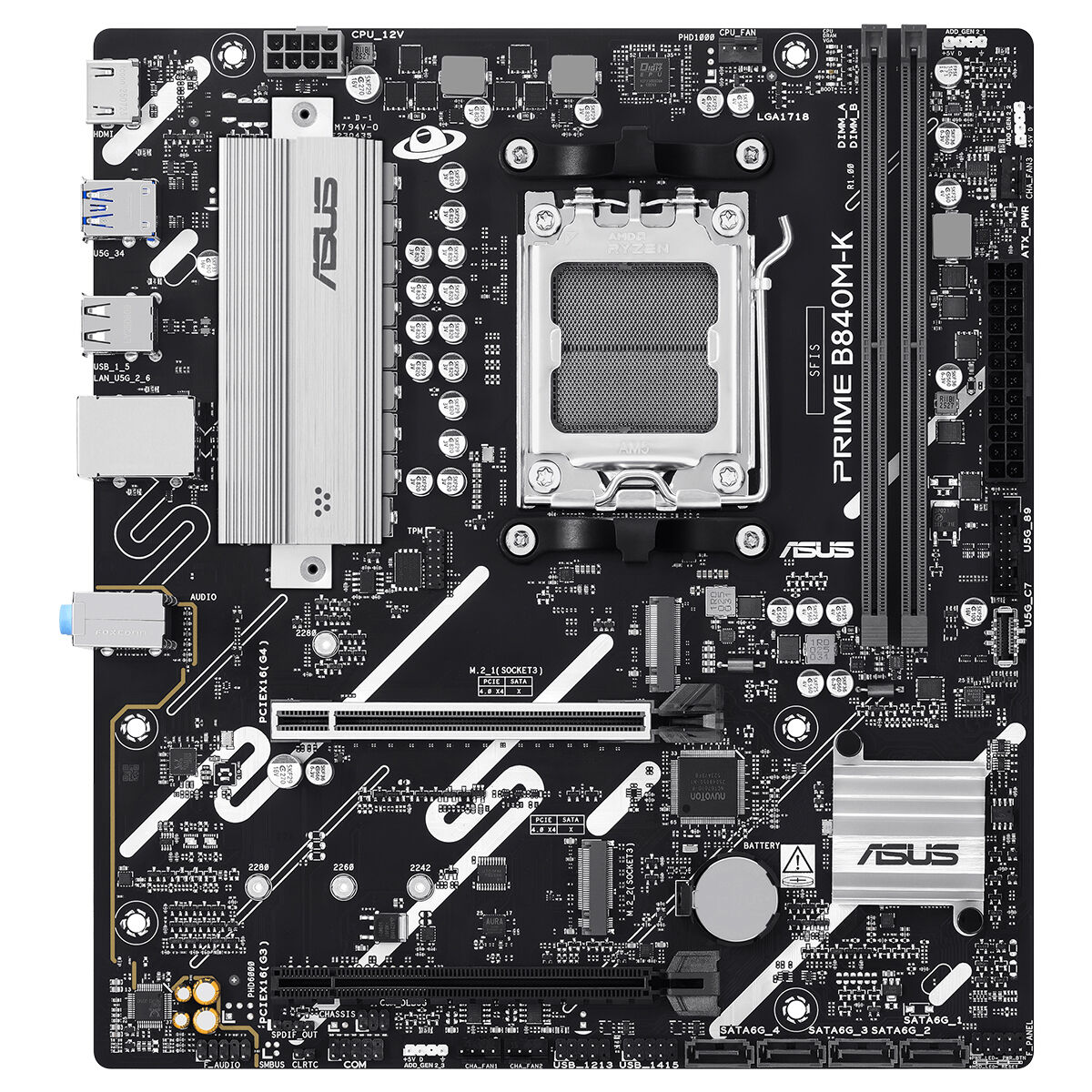 Asus%20Prıme%20B840m-k%202xddr5%20Hdmı%202xm.2%20Am5%20Anakart