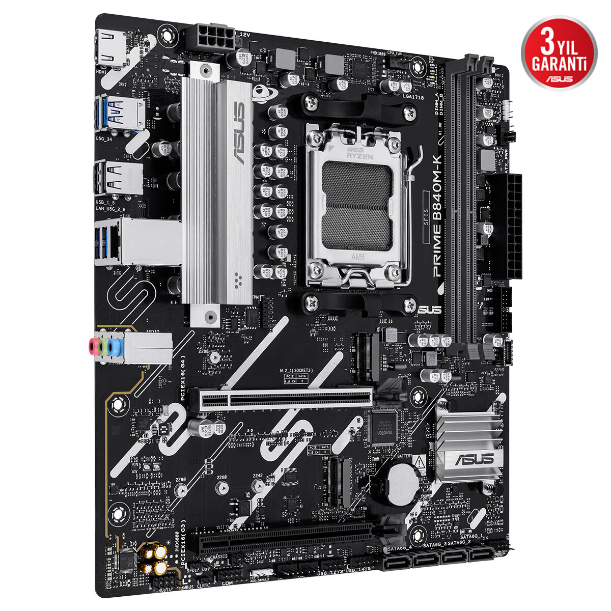 Asus%20Prıme%20B840m-k%202xddr5%20Hdmı%202xm.2%20Am5%20Anakart
