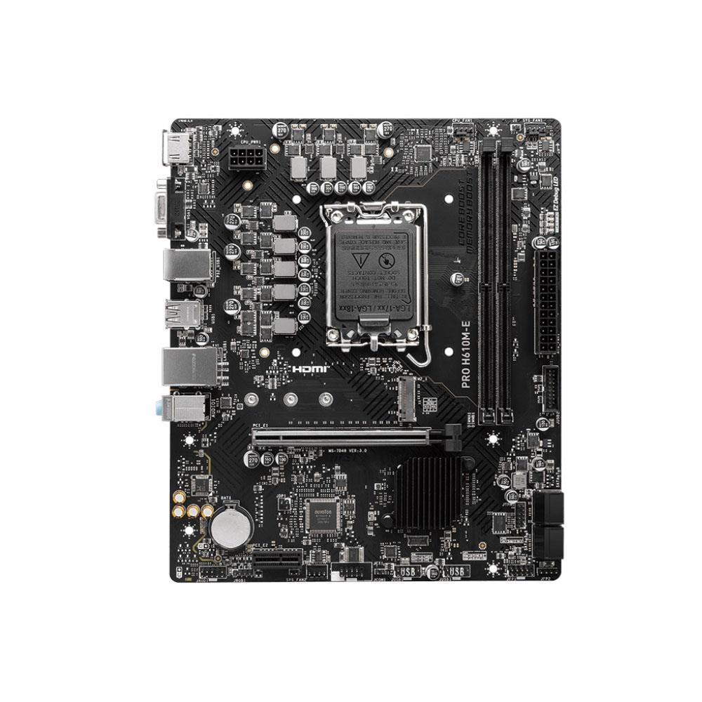 Msı%20Pro%20H610m-e%202xddr5%20Vga/hdmı%201xm.2%201xglan%201700p%20Anakart