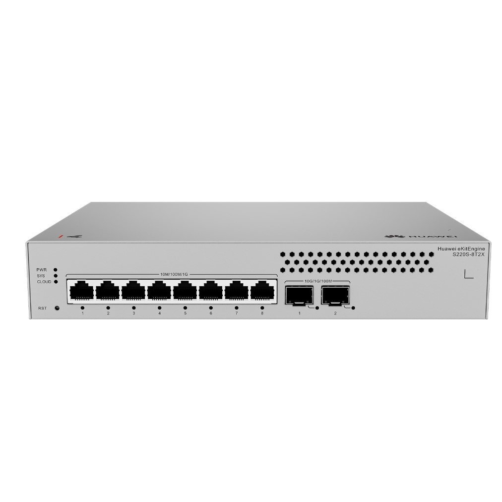 Huaweı%20Ekıt%20S220s-8t2x%208%20Port%2010/100/1000%202%20X%2010g%20Sfp+%20L2%20Cloude%20Yönetilebilir%20Rack%20Mount%20Swıtch