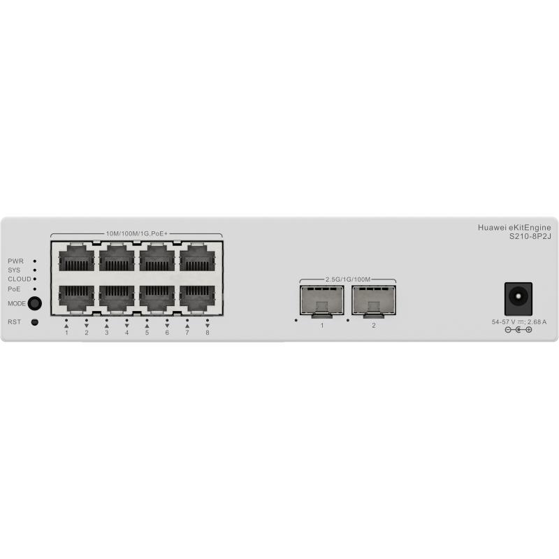 Huaweı%20Ekıt%20S210-8p2j%208%20Port%2010/100/1000%208%20Port%20Poe%202%20X%202.5ge%20Sfp%20128w%20L2%20Cloude%20Yönetilebilir%20Rack%20Mount%20Swıtch