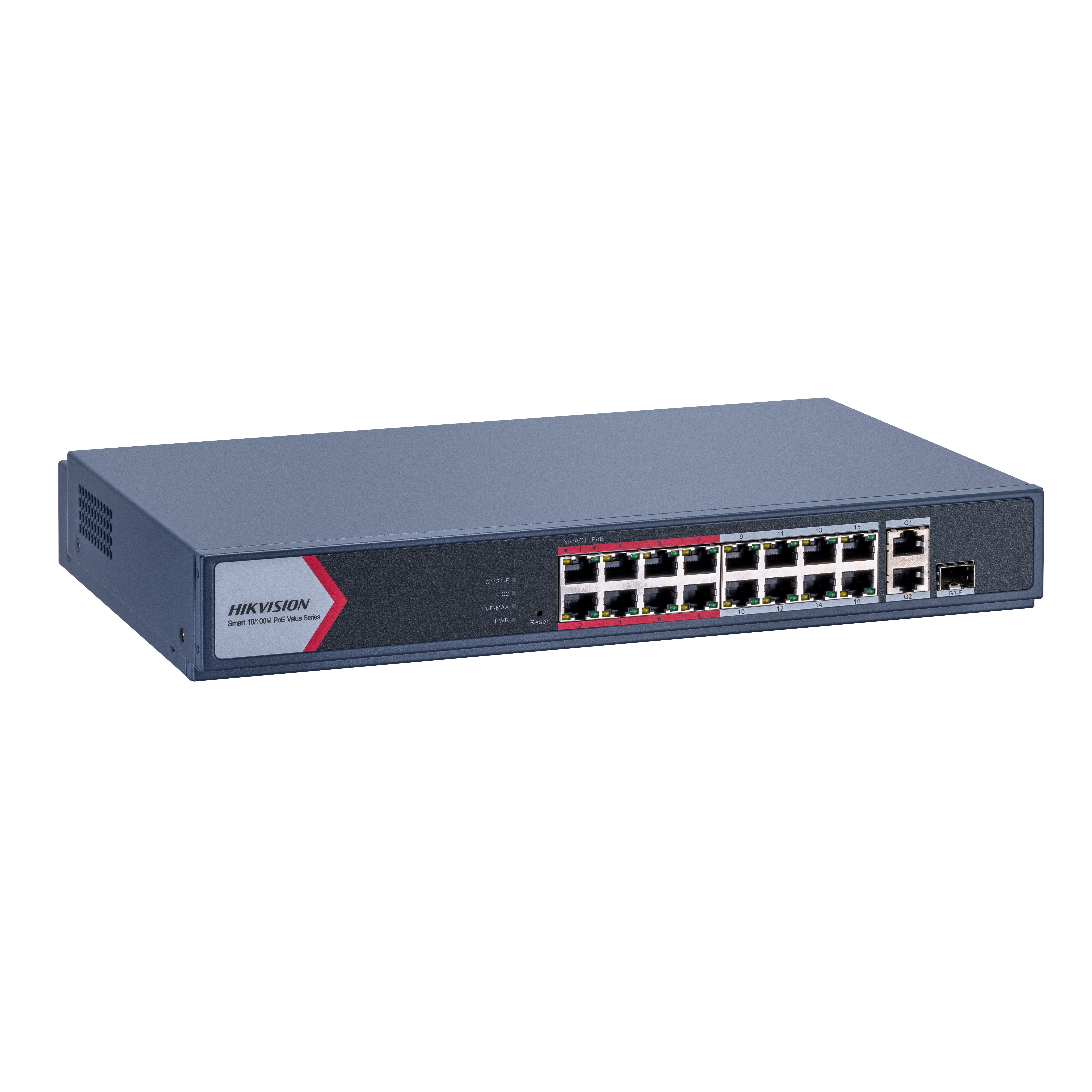 Hıkvısıon%20Ds-3e1318p-eı/m%2016%20Port%2010/100%2016%20Port%20Poe%202%20Port%20Uplınk%20130w%20Yonetılebılır%20Swıtch
