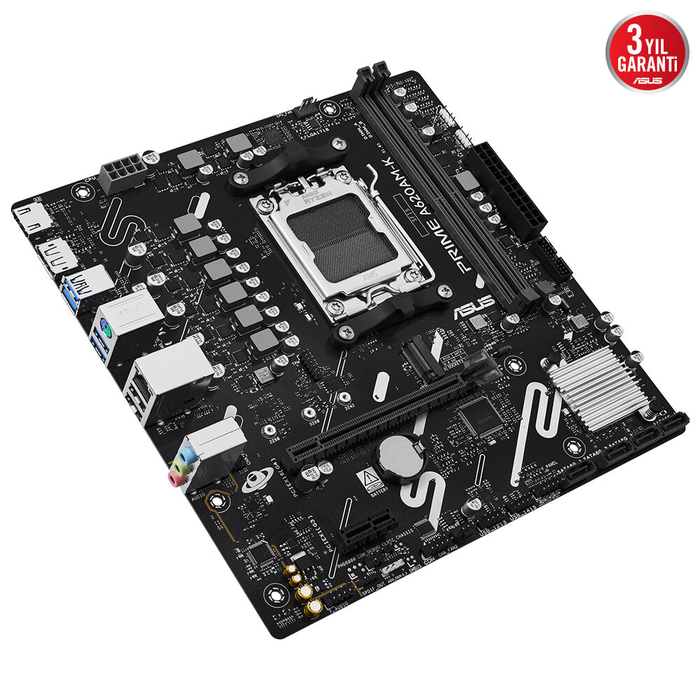 Asus%20Prıme%20A620am-k%202xddr5%20Vga+hdmı%201xm2%20Am5%20Anakart