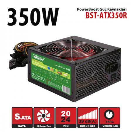 Power%20Boost%20Bst-atx350r%20350w%2012cm%20Fanlı%20Power%20Supply%20Kutulu