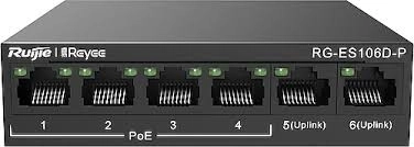 Ruıjıe%20Reyee%20Rg-es106d-p%204%20Port%2010/100%204%20Port%20Poe%202%20Port%20Uplınk%2058w%20Yonetılemez%20Desktop%20Swıtch