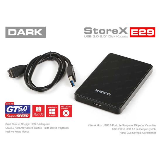 DARK DK-AC-DSE29 2.5’’ USB 3.0 SATA HDD KUTU