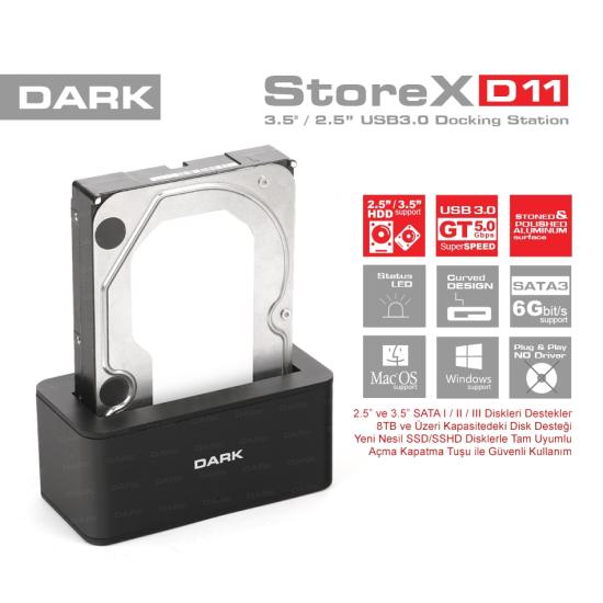DARK DK-AC-DSD11 2.5’’-3.5’’ USB 3.0 SATA DOCKING STATION