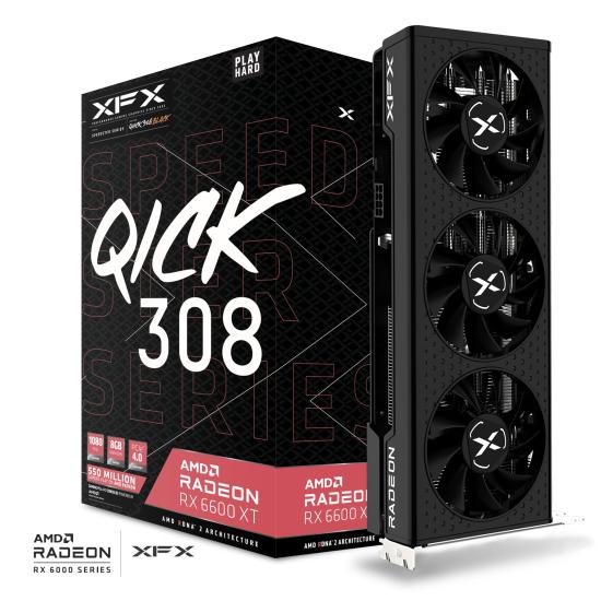 XFX RX-66XT8LBDQ RX6600XT SPEEDSTER QICK308 8GB GDDR6 128Bit 3xDP/1xHDMI PCI-E 4.0