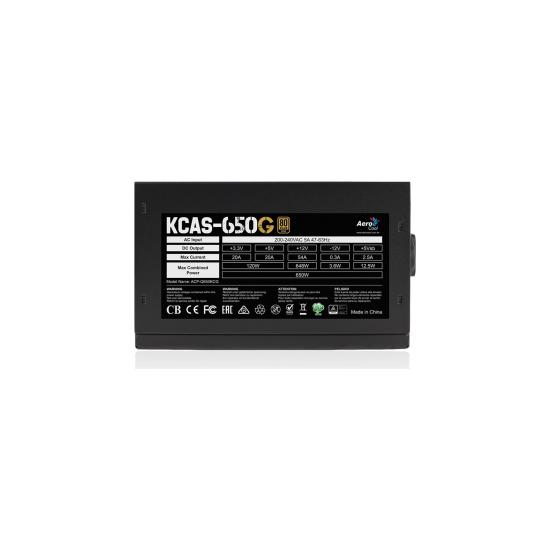 AEROCOOL KCAS PLUS 650W 80+ GOLD RGB POWER SUPPLY AE-KCASP650RGB