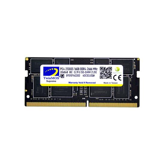 TWINMOS 16GB 2666MHz DDR4 NOTEBOOK RAM MDD416GB2666N