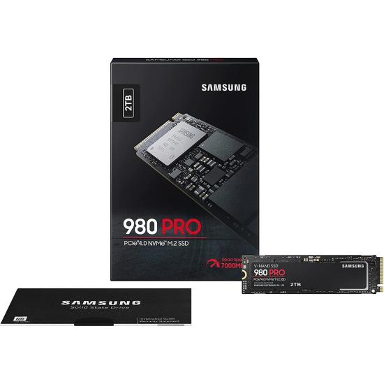 SAMSUNG 980 PRO 2TB 6900-5000 MB/s NVMe PCIe Gen4 SSD MZ-V8P2T0BW