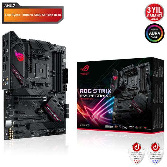 ASUS ROG STRIX B550-F GAMING AMD B550 AM4 4xDDR4 DP/HDMI 2xM2 USB3.2 ARGB 2.5Gbit LAN ATX PCIe 4.0