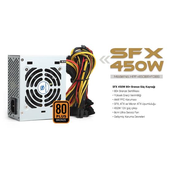 HIGH POWER SFX 450W 80+ BR 8CM FAN POWER SUPPLY HPF-450BR-H08S