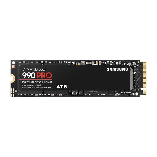 SAMSUNG 990 PRO 4 TB 7450/6900MB/s NVMe PCIe M.2 SSD MZ-V9P4T0BW