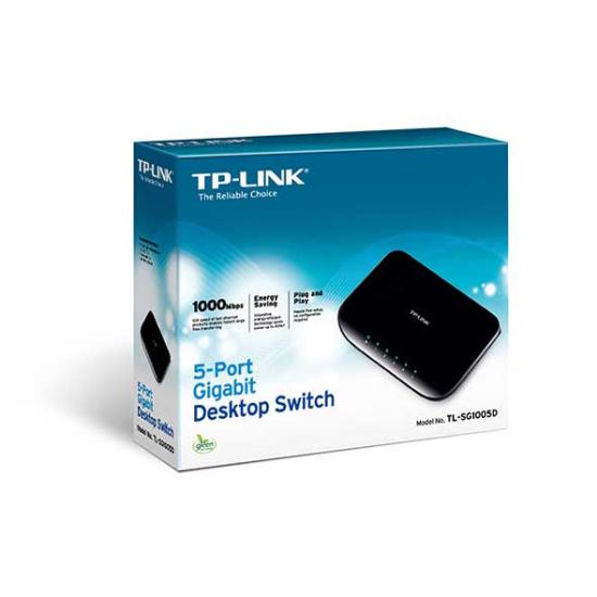 TP-LINK TL-SG1005D 5 PORT 10/100/1000 GIGABIT ETHERNET DESKTOP SWITCH