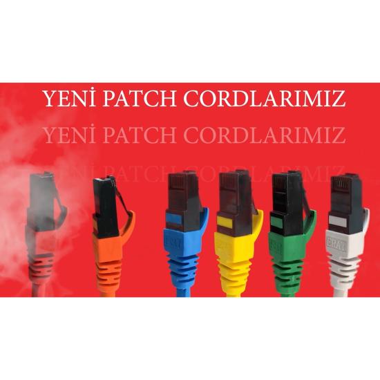 ERAT ’EPC-250C6ULHY-0,50 50CM UTP CAT6 PATCH CORD LSOH SARI 4x2x24# 24 AWG