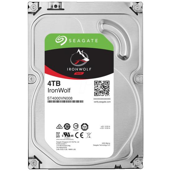Seagate Ironwolf 4tb 5400rpm 256mb Sata3 St4000vn006 Nas Hdd Resmi Disti Garantili