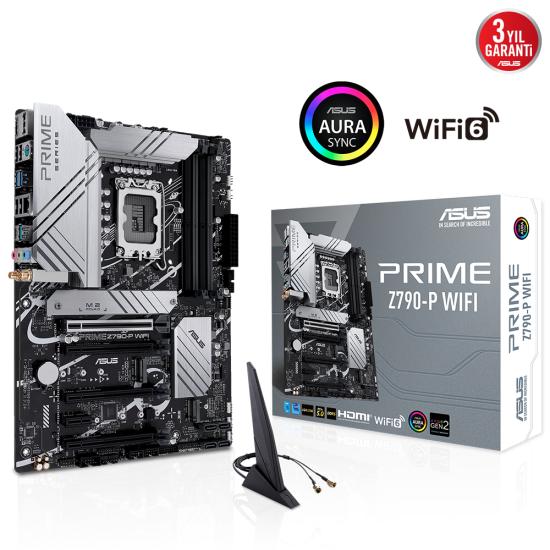 Asus Prıme Z790-p Wıfı 4xddr5 Hdmı/dp 3xm.2 1xglan 1700p Anakart