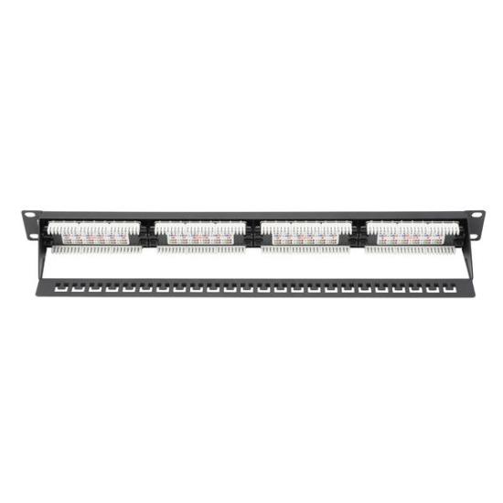DIGITUS DN-91624U-CR 8P8C,LSA,ALTIN KONTAK 24 PORT CAT6 DOLU 1U ZIRHSIZ PATCH PANEL