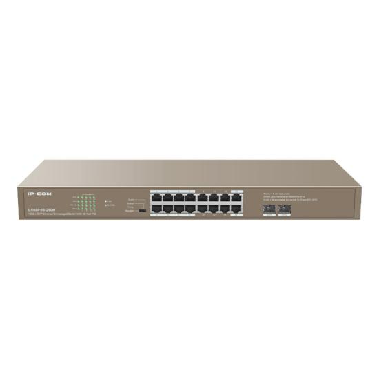 Ip-com Ip-g3318p-16-250w 16 Port 10/100/1000 16 Port Poe 2 X Sfp 250w Cloud Yönetilebilir Rack Mount Swıtch