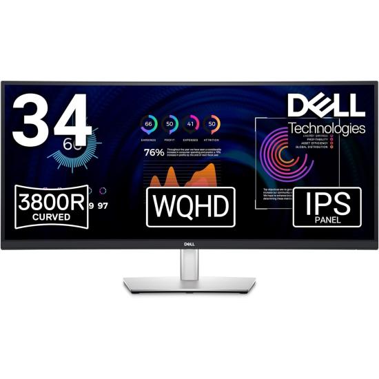 DELL P3424WE 34’’ 5MS WQHD 3440x1440 HDMI/DP/TYPE-C PIVOT CURVED IPS MONITOR