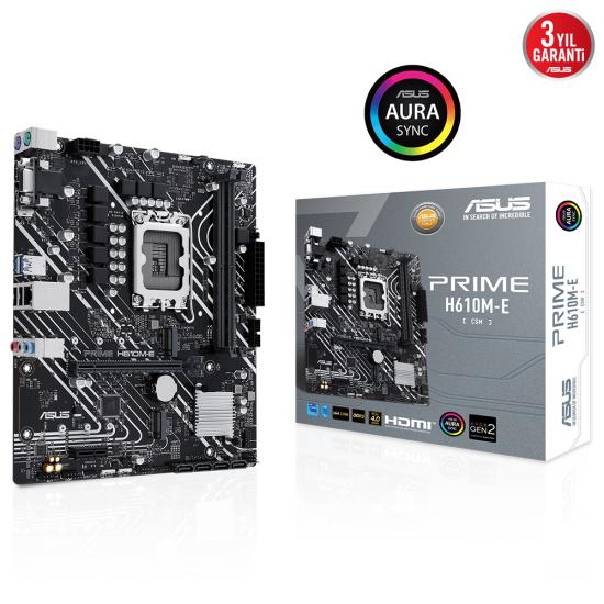 Asus Prıme H610m-e-csm 2xddr5 Hdmı/dp 2xm.2 1xglan 1700p Anakart