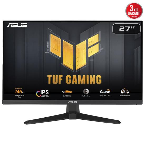 ASUS TUF GAMING VG279QE5A 27’’ 1MS 146Hz 1920x1080 HDMI/DP VESA HOPARLÖR IPS LED GAMING MONITOR