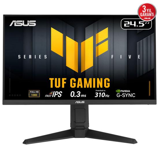 ASUS TUF GAMING VG259QMRL5A 24.5’’ 0.3MS 310HZ 1920x1080 2xHDMI/DP PIVOT MM FAST IPS MONITOR