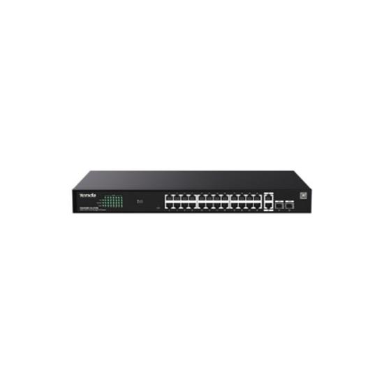 Tenda Teg2228p-24-410w 24 Port Poe 10/100/1000 2 X Sfp 410w Yonetılebılır Desktop Swıtch