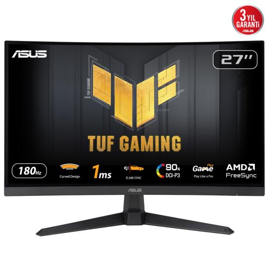 ASUS TUF GAMING VG27VQ3B 27’’ 1MS 180Hz 1920x1080 DP/HDMI CURVED GAMING MONITOR