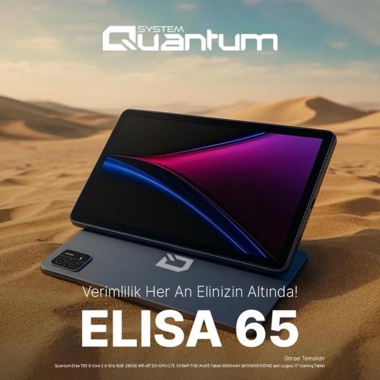Quantum Elıse T65 8gb Ram 256gb Wıfı/bt5.0/gps/lte 11’’ Grı Androıd 15 Tablet