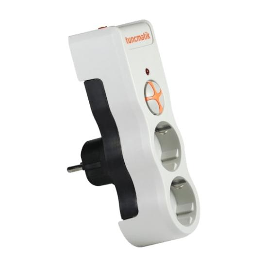 Tunçmatik Powersurge Tsk19021 1050 Joules 2’li Beyaz Akım Korumalı Priz