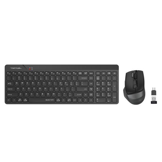 A4 Tech Fg2400 Aır2 Kablosuz Multimedya Siyah Sessiz Q Klavye+mouse