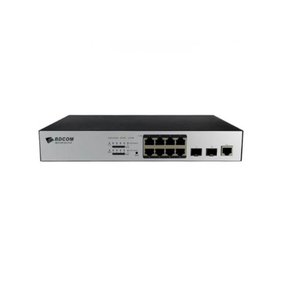 Bdcom S2500-8p2s 8 Port 10/100/1000 8 Port Poe 2 X Sfp 140w Layer 3 Yönetilebilir Rack Mount Swıtch