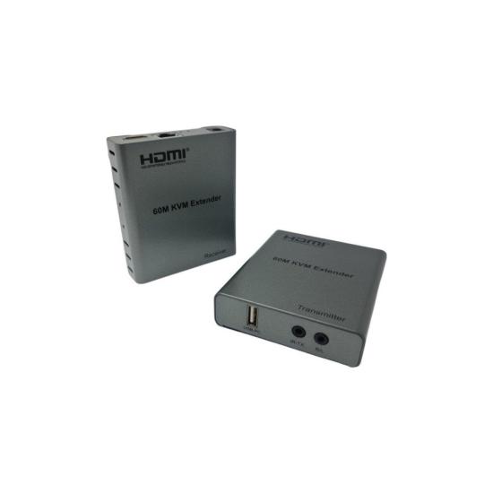 Novacom Nvc-kvm4k60m Cat6 60mt (2li) Hdmı-usb-ır Extender