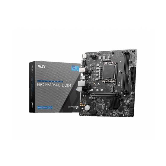 Msı Pro H610m-e 2xddr4 Vga/hdmı 1xm.2 1xglan 1700p Anakart