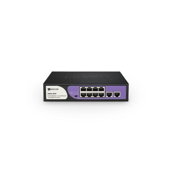 Bdcom S1000-8p2f 8 Port 10/100 8 Port Poe 2 Port Uplınk 90w Yonetılemez Desktop Swıtch